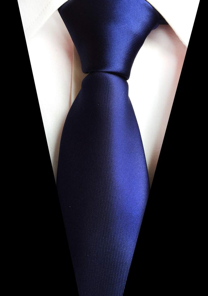 MENDENG Men's One-Touch Tie, Easy to Use, Zippered, Stripe, Check, Solid Color, Stylish, Business Casual, Formal, Polka Dot, Wedding, Set of 6