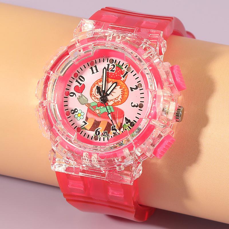 Children's Watch Cartoon Luminous Electronic Watch Cute Girl Watch Elementary School Student Digital Hand Quartz Watch