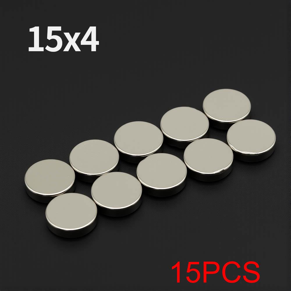 Powerful Neodymium Magnet N35 NdfeB Permanent Magnetic imanes Round Super Strong Fridge Magnets DIY 15x1 15x2 15x3 15x4 15x5mm