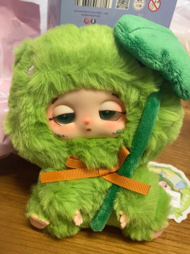 Baby Three Sleepy Bag Doudou Good Luck Delivery Series Surprise  Cute Figurine Vinyl Face Plush Doll  Girl Plaything