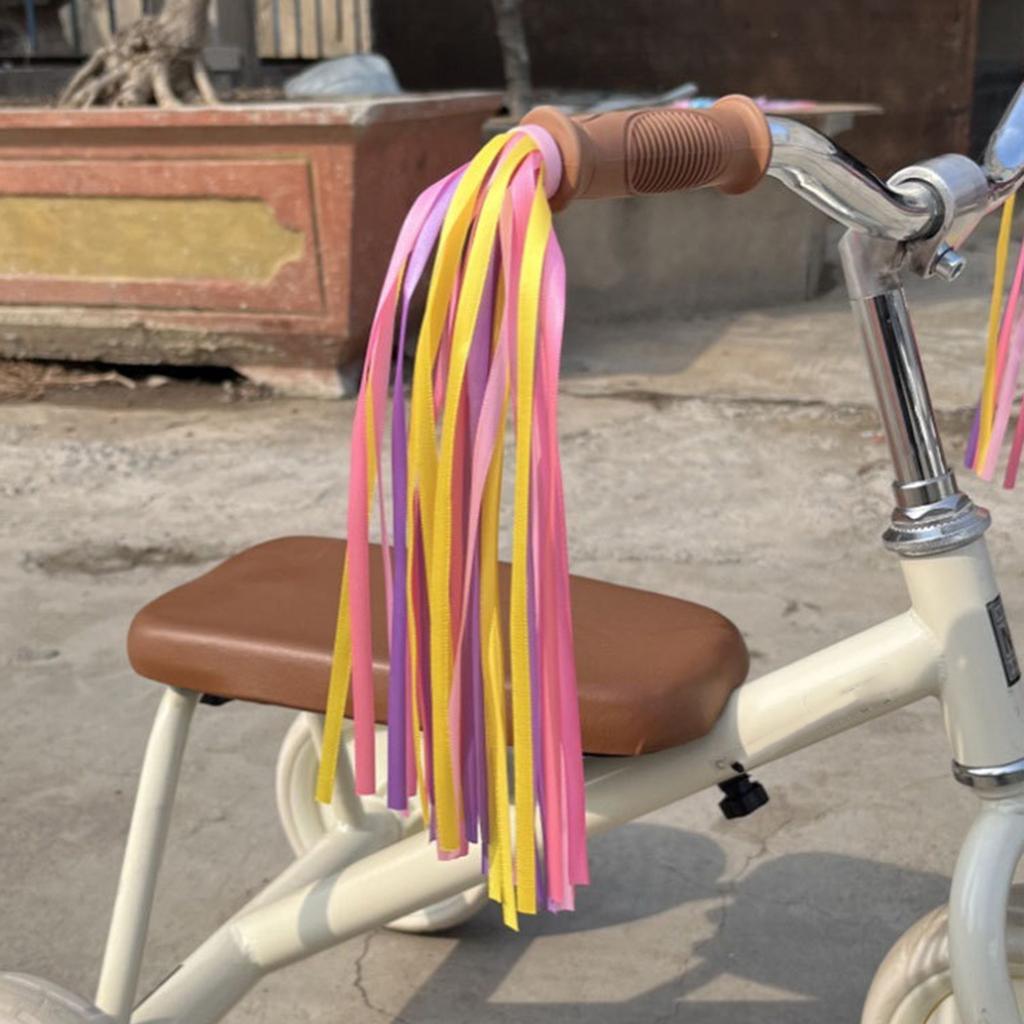 Childrens Bikes Bells with Colorful Streamers Loud Sound Kids Bikes Handlebars Horn and Handlebars Tassels Ornaments