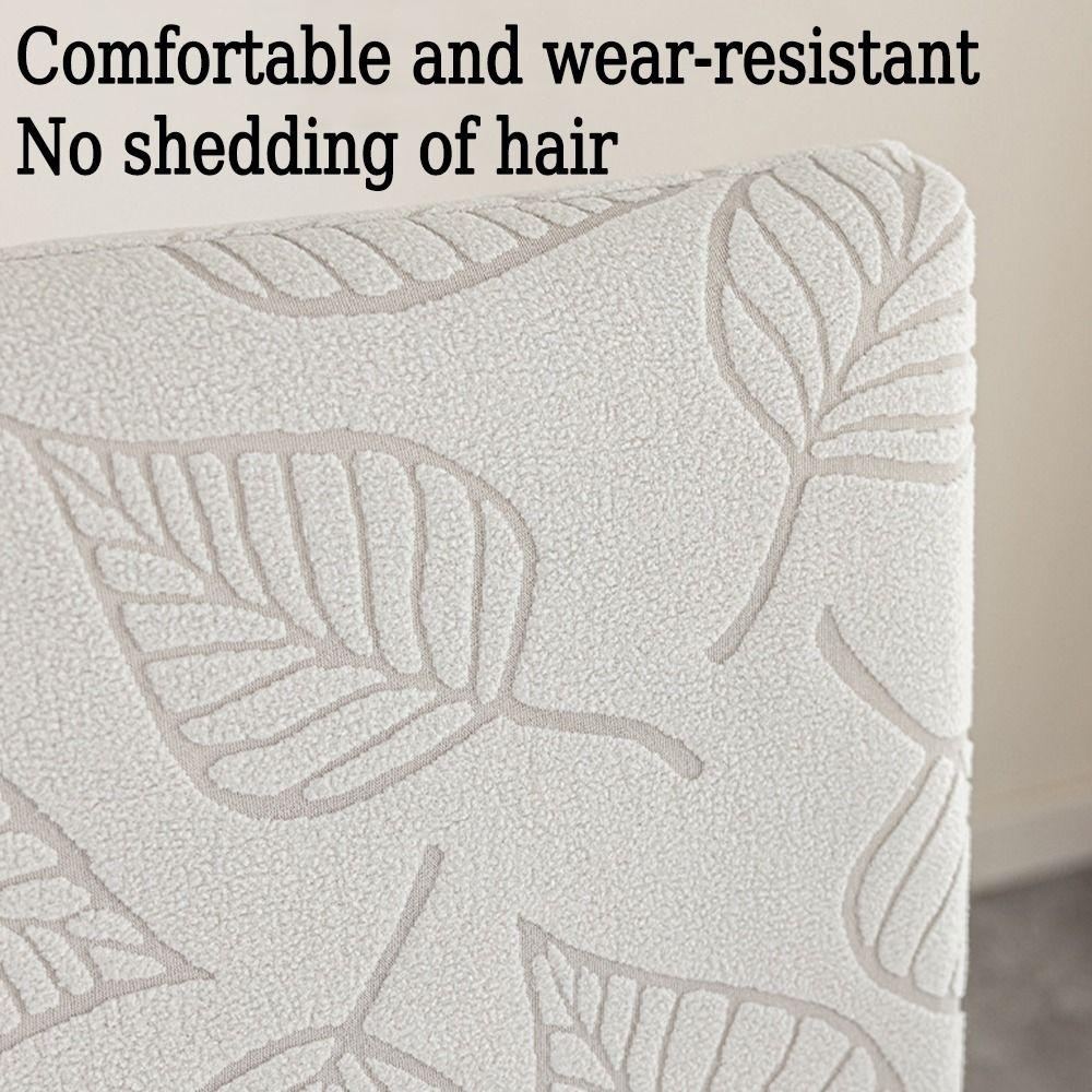 Leaf Pattern Dining Chair Cover Stretchable Seat Protectors  Wedding Banquet