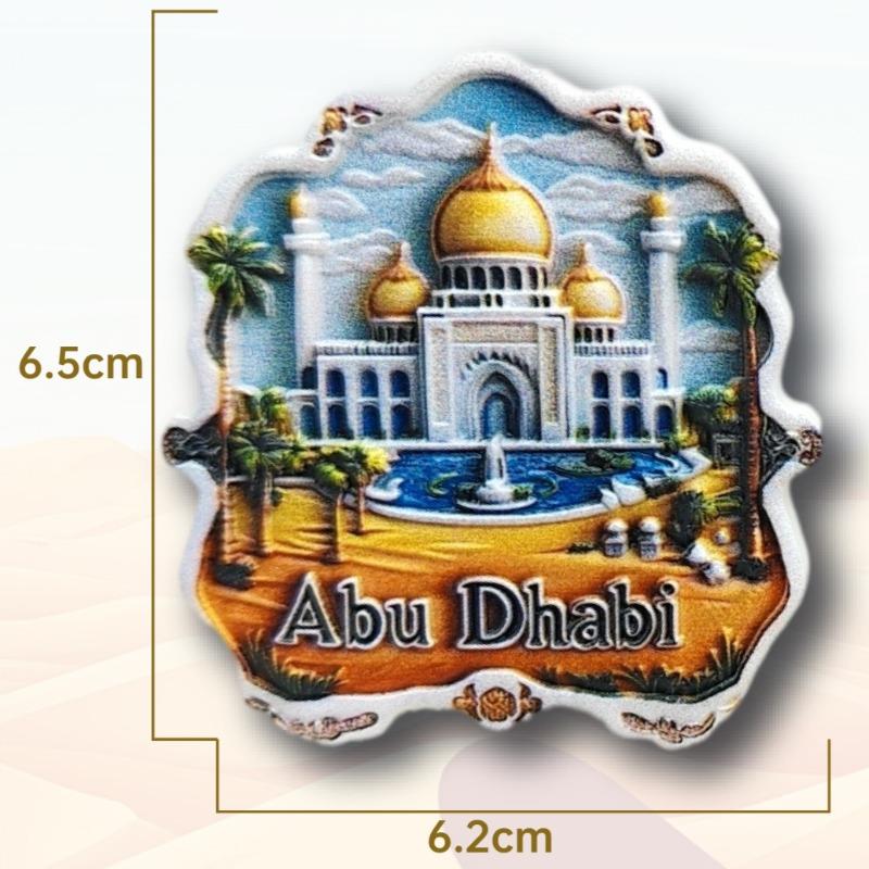 Abu Dhabi Fridge Stickers Middle East Travel Souvenirs The United Arab Emirates Fridge Magnets Home Decoration Wedding Gifts