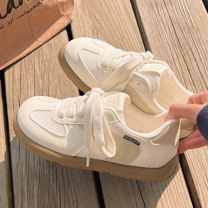Women's new breathable mesh shoes trendy versatile retro casual sports little white shoes women