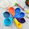 7Pieces Plastic Measuring Cups Measuring Spoons Set Kitchen Measuring Tool Suitable for Baking and Cooking