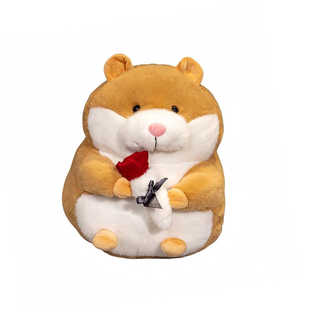 PP Cotton Roses Hamster Plush Toys Soft Hamsters Cartoon Stuffed Dolls  Children Gir