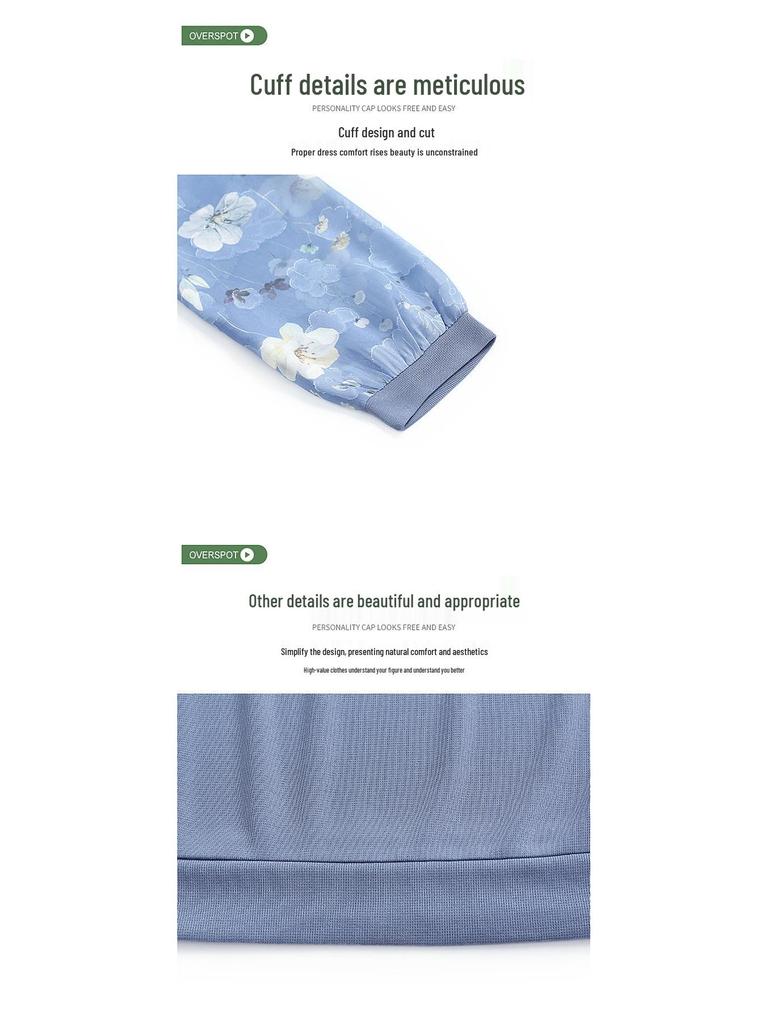 Mid-Age Mom's Fashionable Nine-Sleeve Spring/Autumn Shirt 2025