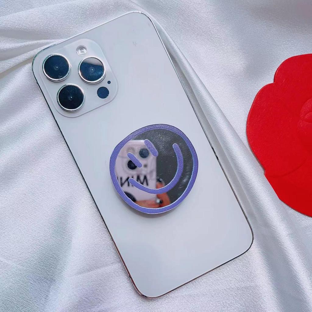 Smiley Face Faltbarer Handyhalter & Spiegel