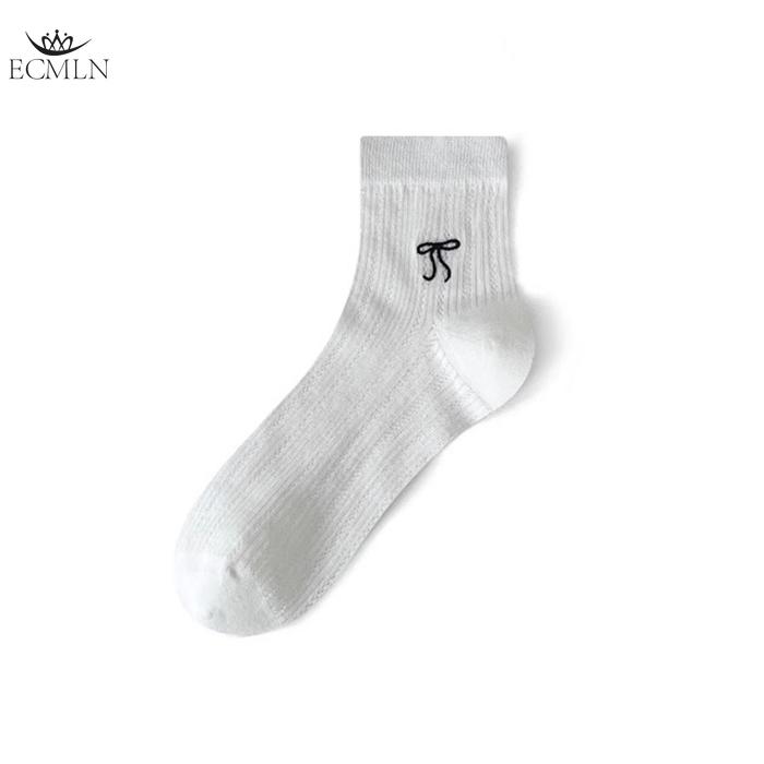 Women's Socks New Style Pure Color Sweet Lolita Socks Bow Socks Thin Cotton Mesh Socks
