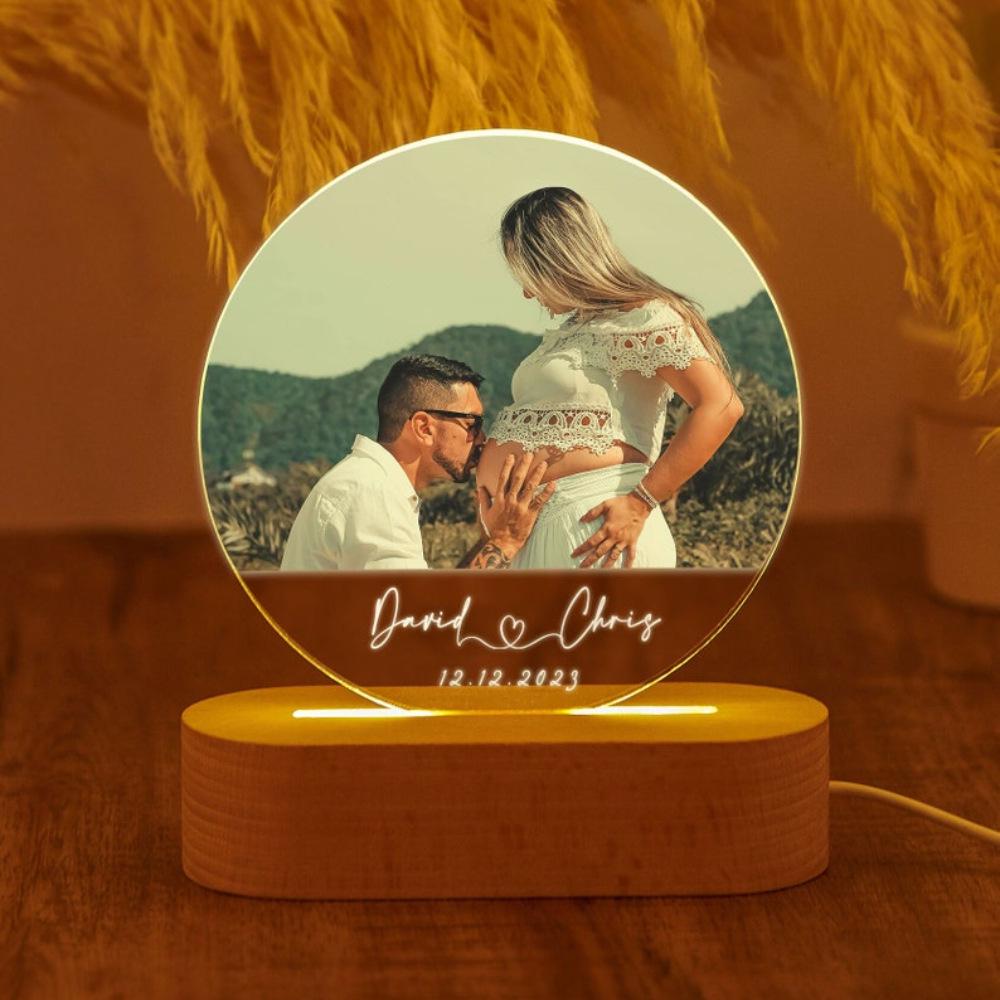 3D Custom Night Light - Photo Portrait Valentine's Day Wedding Anniversary Gift