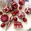 60pcs Reusable Glitter Christmas Balls Pendant Shatterproof Xmas Tree Ornaments  Holiday Festive