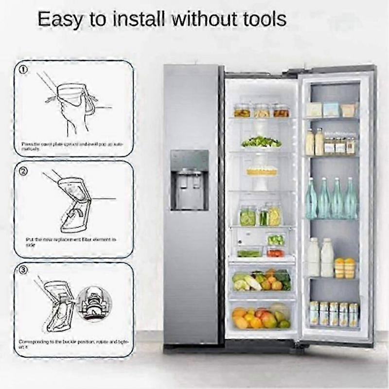 3 Stück DA97-17376B Kühlschrank-Wasserfilter Kühlschrank-Filterelement 3 Schichten effektiver Filtration - XN