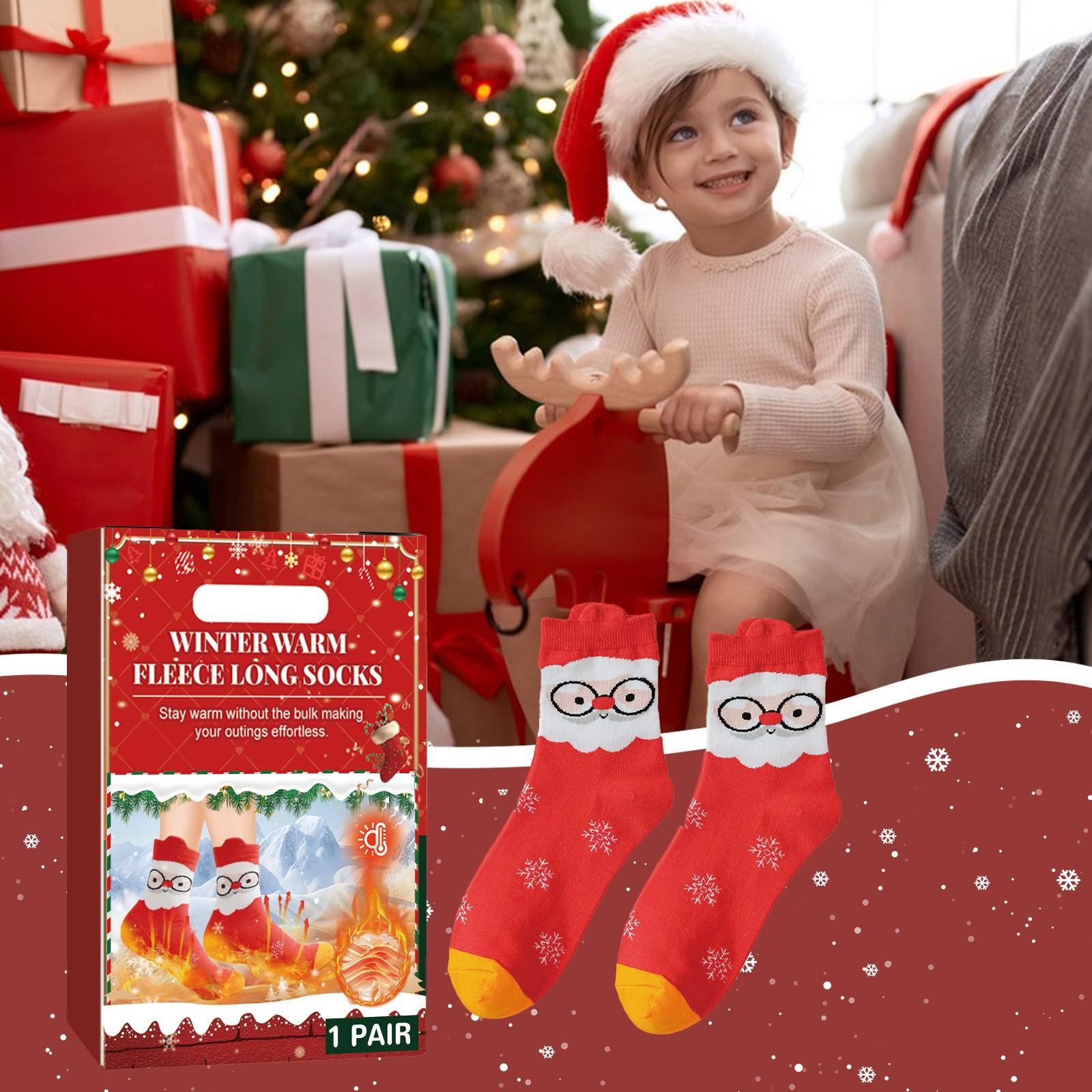 

Рождественские зимние теплые носки Рождественские подарки Милые забавные уютные зимние теплые рождественские носки Снеговик Рождественская елка Лось One Size