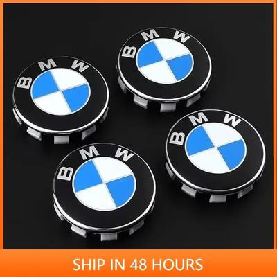 -4pcs 68MM Blue White 56MM Car Wheel Center Hup Caps Wheel Cover For BMW E36 E39 E46 E60 E90 E90 F10 F30 G20 G21 G30 G11 F15 X5