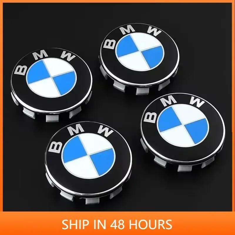 -4pcs 68MM Blue White 56MM Car Wheel Center Hup Caps Wheel Cover For BMW E36 E39 E46 E60 E90 E90 F10 F30 G20 G21 G30 G11 F15 X5