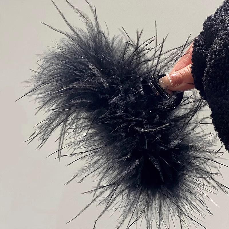 Feather Hair Clip for Women 2024: High-Grade Large Shark Clip for Voluminous or Thin Hair
