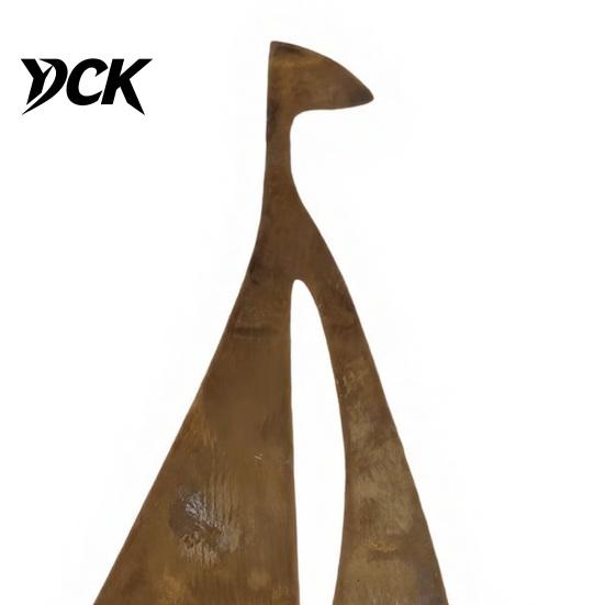 Vintage Style Garden Ornament Rustic Iron Sailboat Planter, Metal Nautical Flowerpot for Succulents Herbs, Unique Gift Gardeners 3D Boat Shaped Flower
