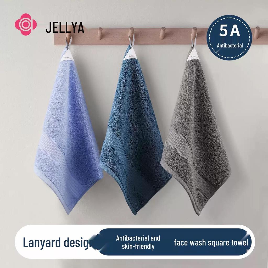 Jieliya Cotton Face Towel - Skin-Friendly, Absorbent, Quick-Dry Washcloth & Handkerchief for Home Use