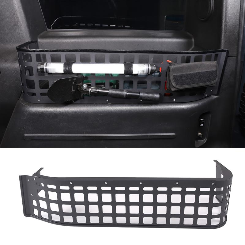 For Hummer H2 2003-2007 Aluminum Car Rear Trunk Side Storage Box Holder Multi-Function Organizer Box Auto Interior Accessories