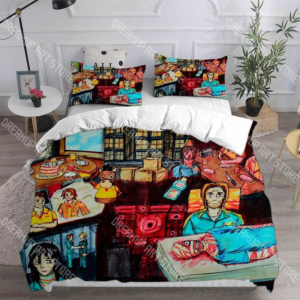 Fashion Game Mouthwashing Bedding Set Single Twin Full Queen King Size Bed Set Kids Bedroom Duvetcover Sets Bed Sheet Set