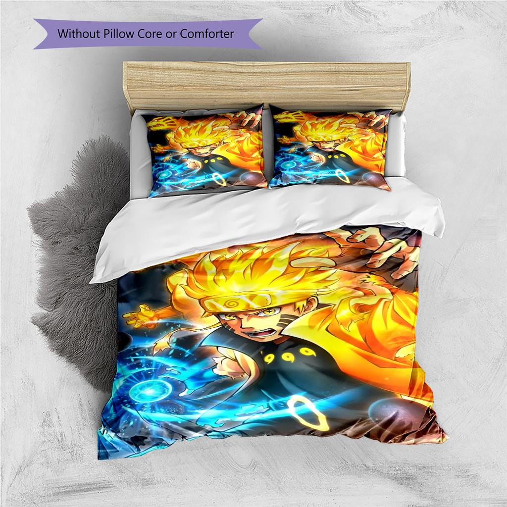 Cartoon Pattern Bedding Quilt Set Quilt Cover Pillowcase Home Decoration Birthday Gift (1 * Duvet Cover + 2 * Pillowcase, Without Core)