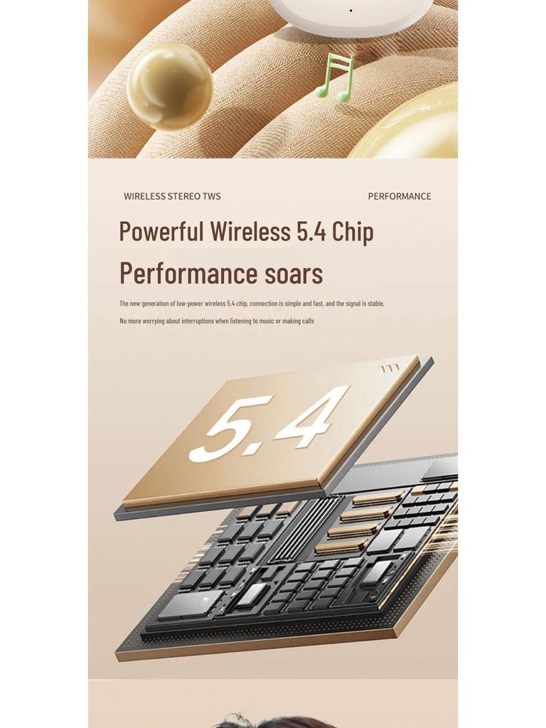 2025 GTS31 Wireless Ear Clip Sports Earphones – Non-In-Ear, Long Battery, High-Quality Sound Bluetooth.