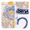 JOYYE Floral Ceramic Mug with Spoon