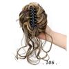 Multi-Color Long Tassel Hair Tie Clip with Fluffy Silk Flower Bud - Celebrity Style