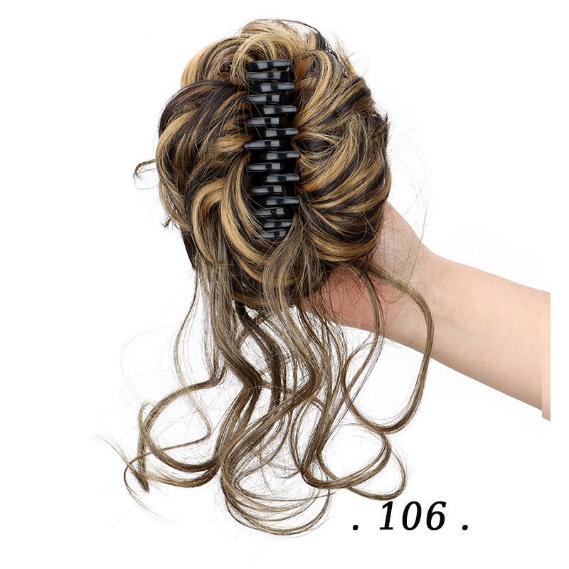 Multi-Color Long Tassel Hair Tie Clip with Fluffy Silk Flower Bud - Celebrity Style