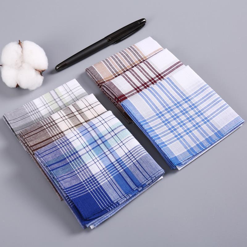 Customizable Pure Cotton Men's Handkerchief - Absorbent and Soft Square Towel