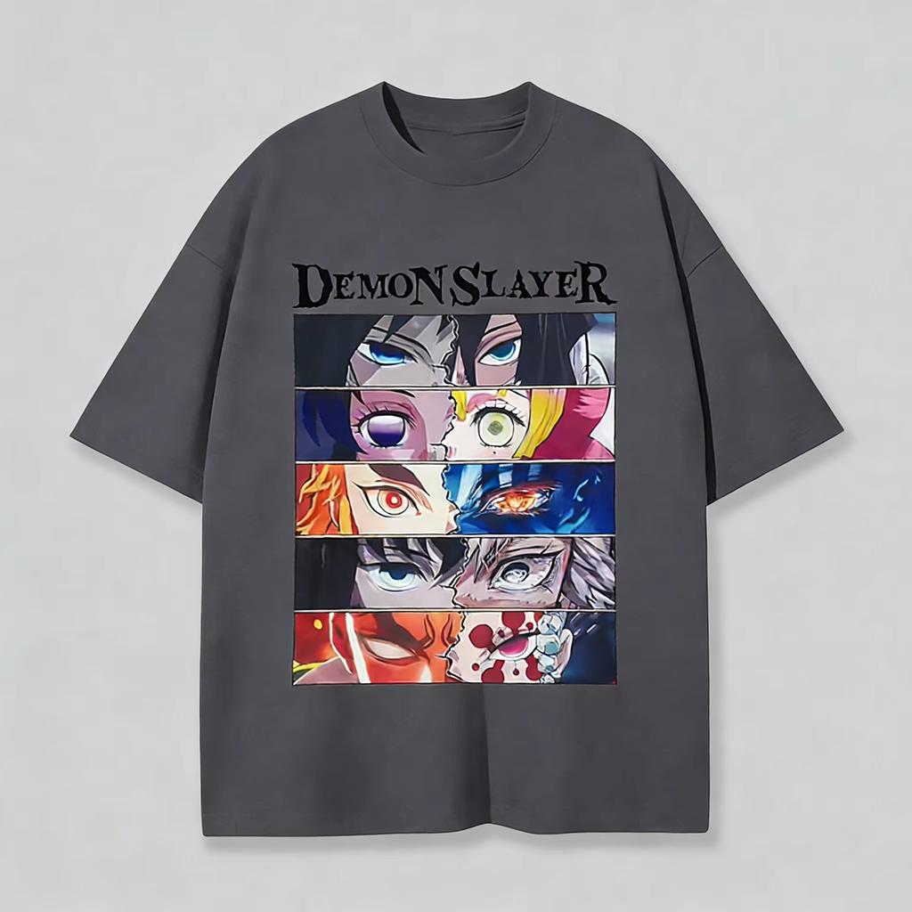Demon Slayer Anime MultiEye Character Printed Tshirt Unisexs and Womens Tshirt Unisexs Top Sports Tshirt Unisexs Tshirt Summer T