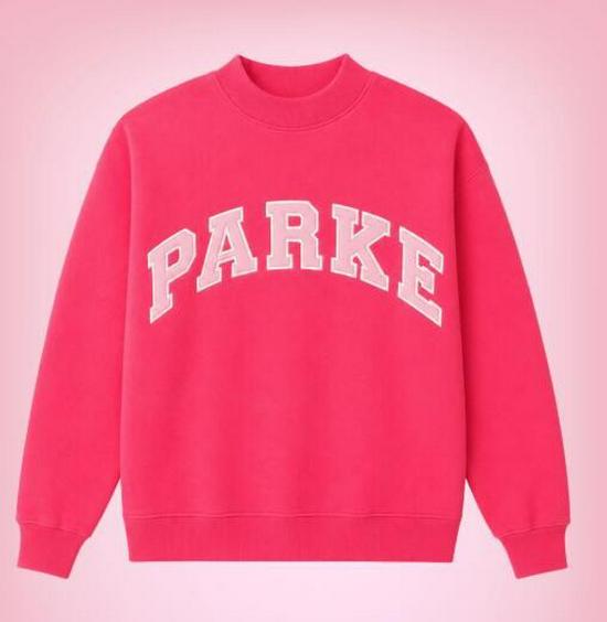 PARKE Women's Embroidered Hooded Sweatshirt - Versatile Loose Fit Sport Hoodie