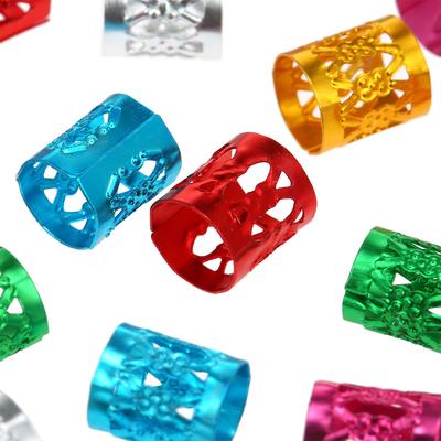 100pcs Dreadlocks Hair Accessories Hair Rings Cuffs Metal Hair Braiding Beads Aluminum Hair Jewelry Hair Decoration