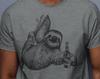 Sloth Drinking Beer T-Shirt, Beer Lover Gift, Beer Graphic Shirt, Funny Sloth Shirt Animal Graphic Tee, Craft Beer Shirts, Boyfriend Gift