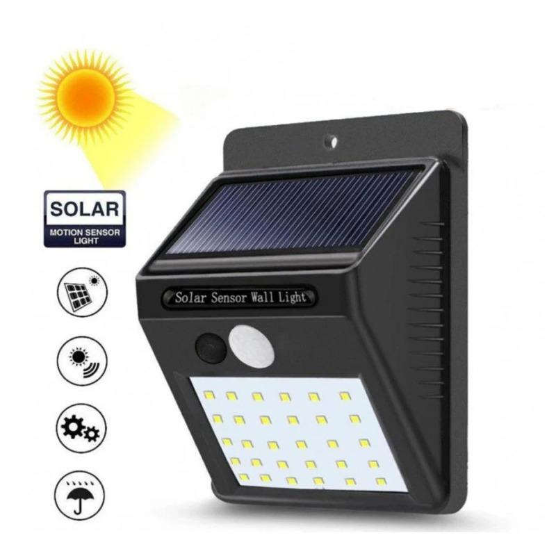 

Светодиодный солнечный светильник 20/100 светодиодов, беспроводной светильник с датчиком движения, водонепроницаемые солнечные уличные фонари, садовые декоративные прожекторы, настенный светильник Black 100LED