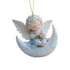 Festives 2D Angel Baby On Moon Design Acrylic Pendant Auto Decors Creative Holiday Present top sale