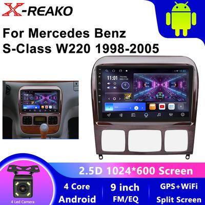 עבור מרצדס בנץ S-Class W220 S280 S320 S350 S400 S430 S500 S600 AMG 1998-2005 נגן מולטימדיה אנדרואיד לרכב רדיו GPS וידאו
