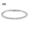 Sophisticated Wrist Ornament Faux Crystal Bracelet for Women, Silver/Golden Rhinestone Bangle Bracelet, Sparkling Adjustable Alloy Jewelry Plated
