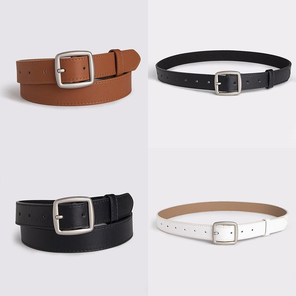 Women Stylish Business Belt With Round Buckle And Easy Snap Fastening