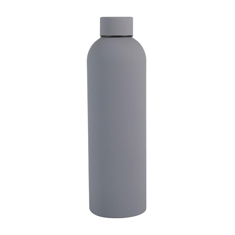 750ml Frosted Stainless Steel Sports Thermos Bottle with Narrow Mouth
