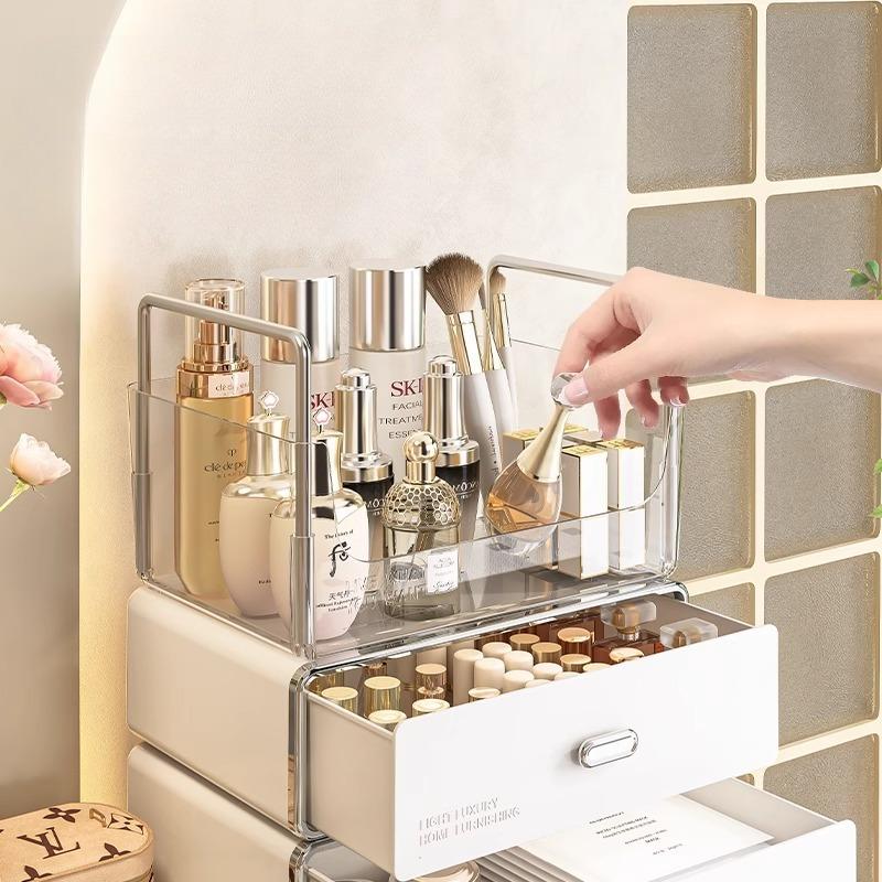 Cosmetic Organizer Makeup Storage Box Home Desktop Drawer Set Layers Storage Box Multi-function Stationery Tea Cup Storage Rack