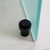 Black Stainless Steel Floor Door Stop Cylindrical Wall Protector Heavy Duty Universal Bottom Top Door Mount