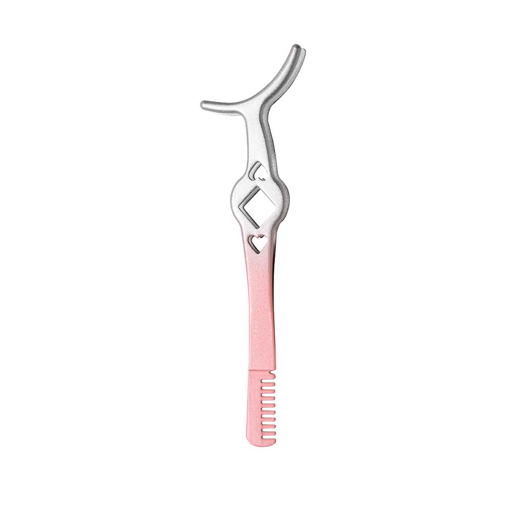 Stainless Steel Gradient False Eyelash Tweezer Portable Convenient False Eyelash Auxiliary Tweezers Beauty Makeup Tool