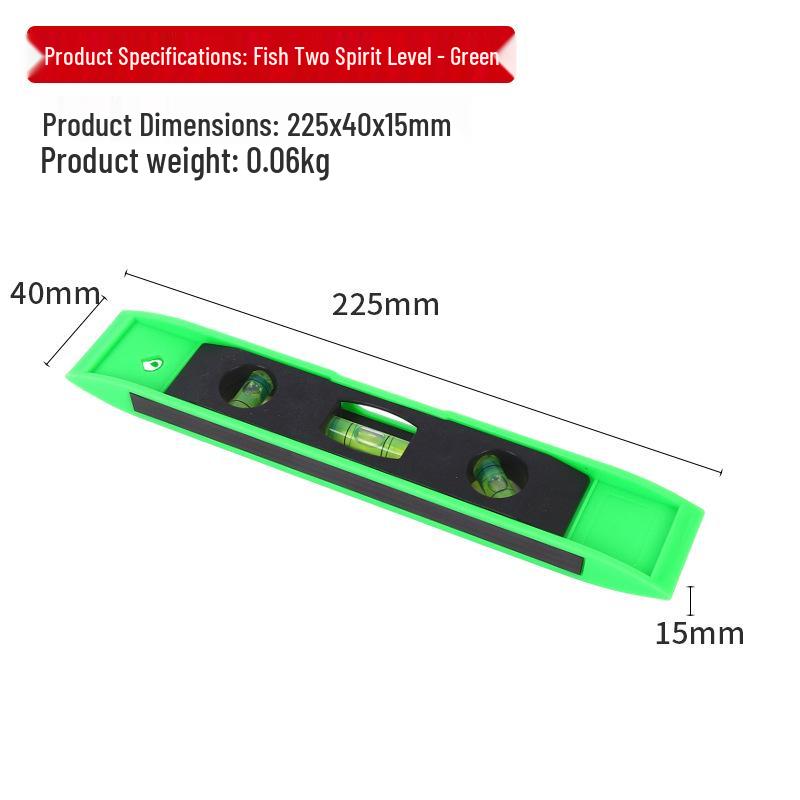 High-Precision Magnetic Spirit Level - Cast Aluminum, Strong Magnet, Multiple Specifications, Professional Measuring Tool for Home Use.
