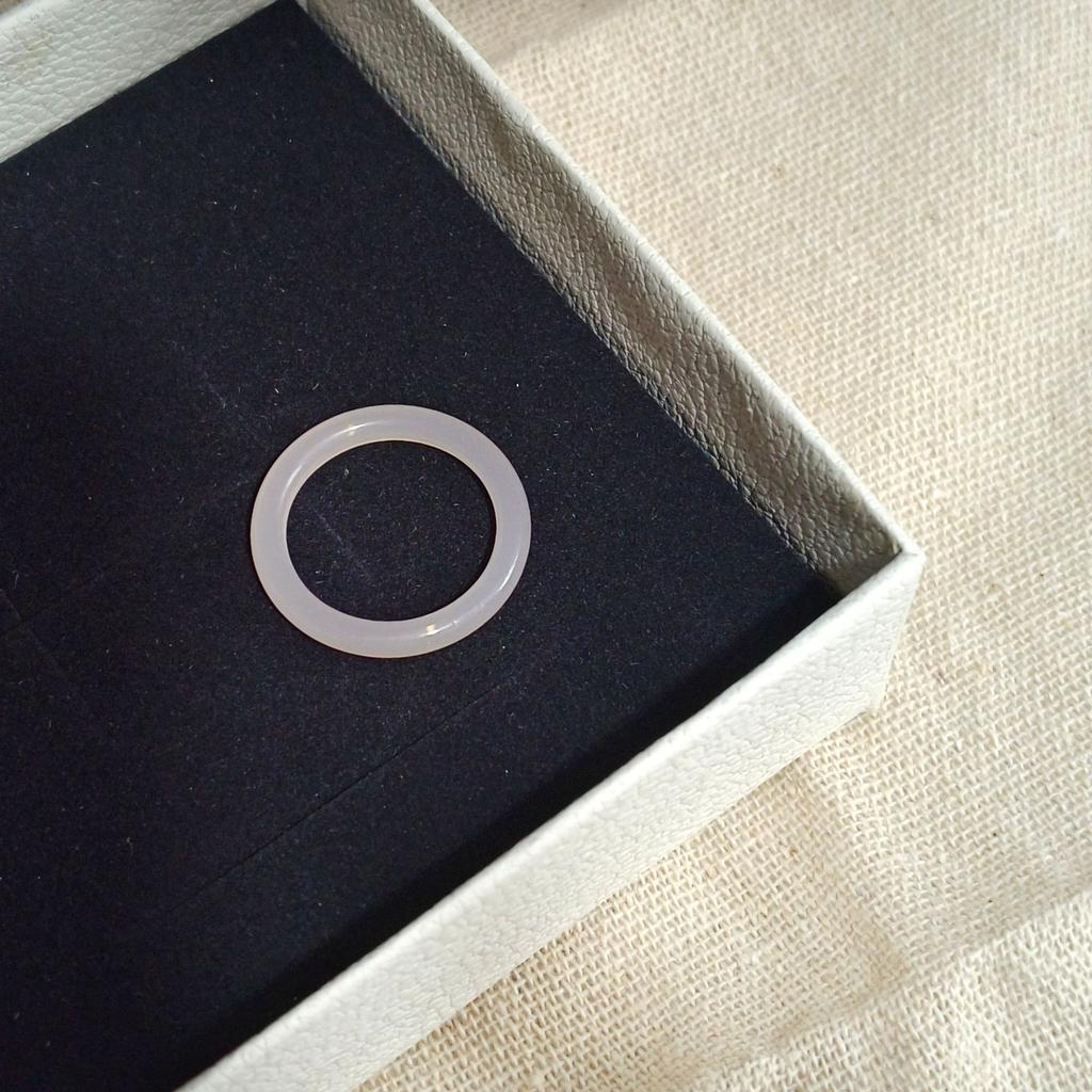 Jiangnan Misty Rain Xiaohongshu Imitation Jade National Style Ring Does Not Fade Fashionable Vegetarian Finger Ring Niche Antique Woman