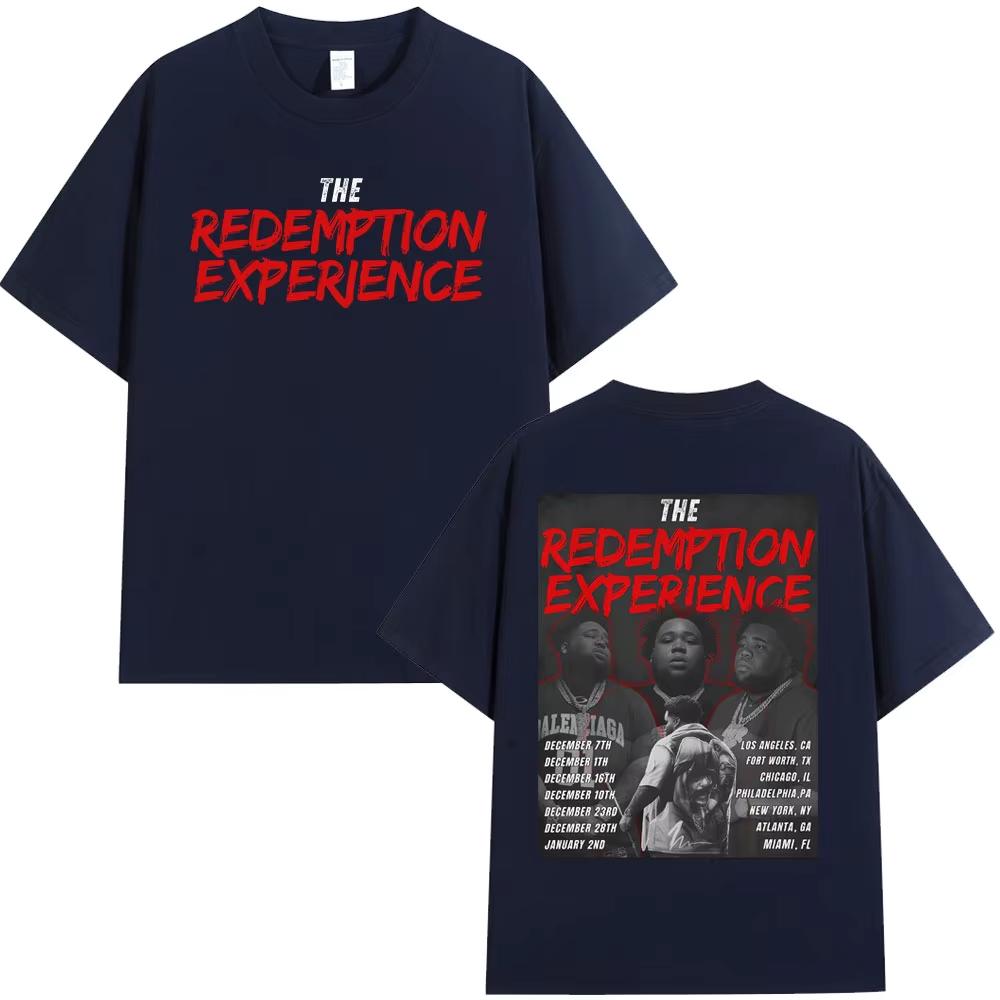 Male Rapper Album Rod Wave Pattern Tshirt Hiphop Retro Cotton Short Sleeved Casual Loose Shirt 2026 Summer Street Wear Y2K