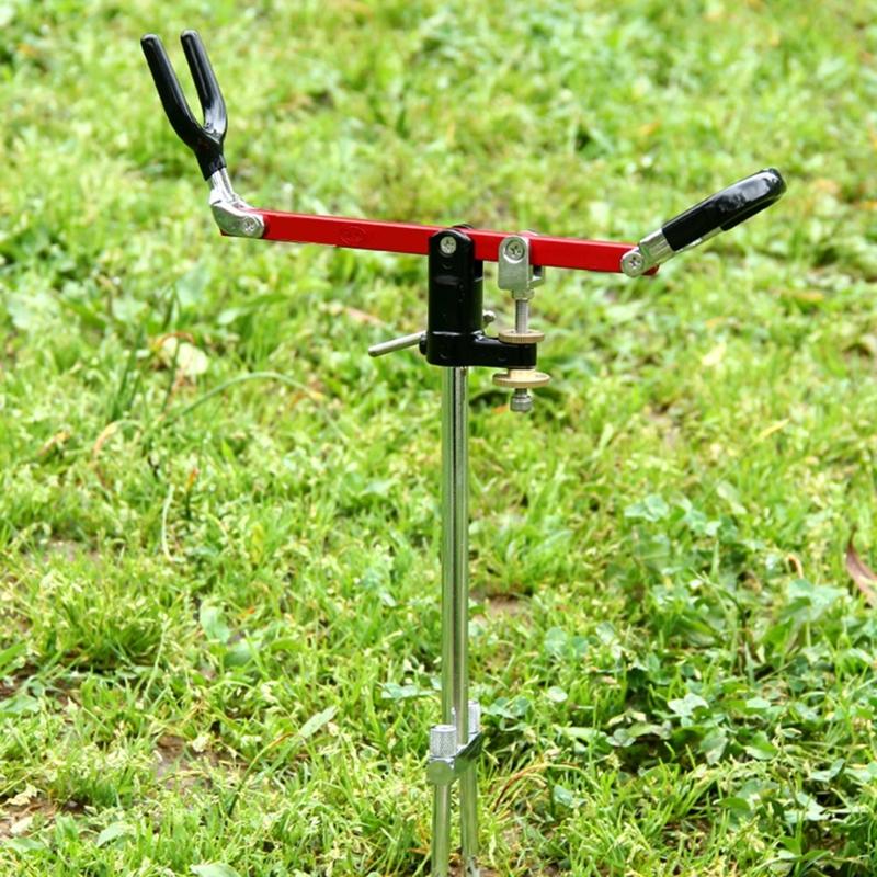 Stainsless Steel Fishings Rod Holder 360Degree Adjustable Fixed Rack Fishings Poles Stand Equipment for Ground, Beach