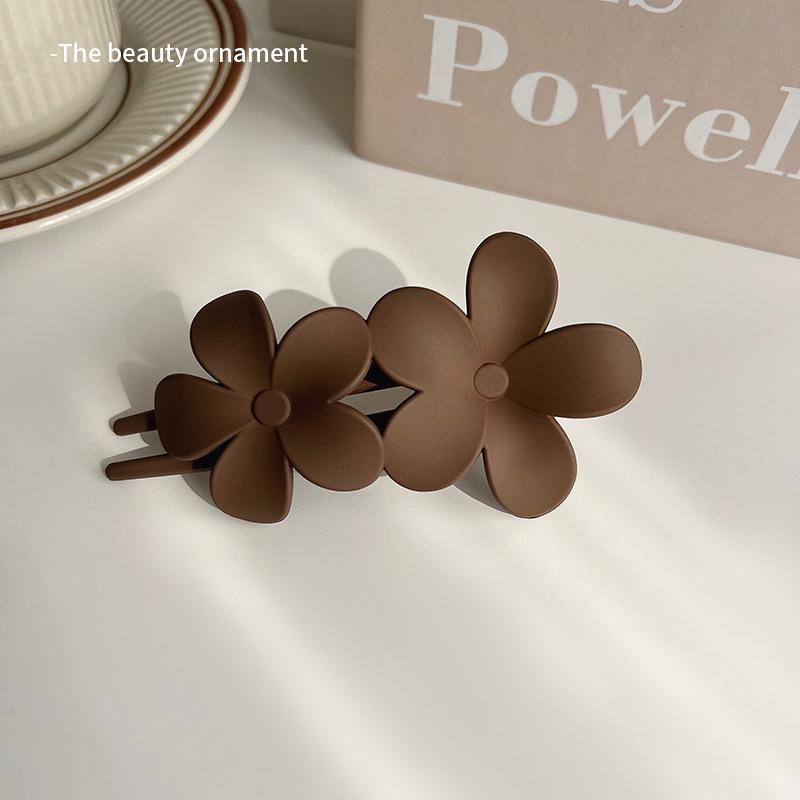 

Women s Spring/Summer Versatile Large Duckbill Hairpin with Floral Design