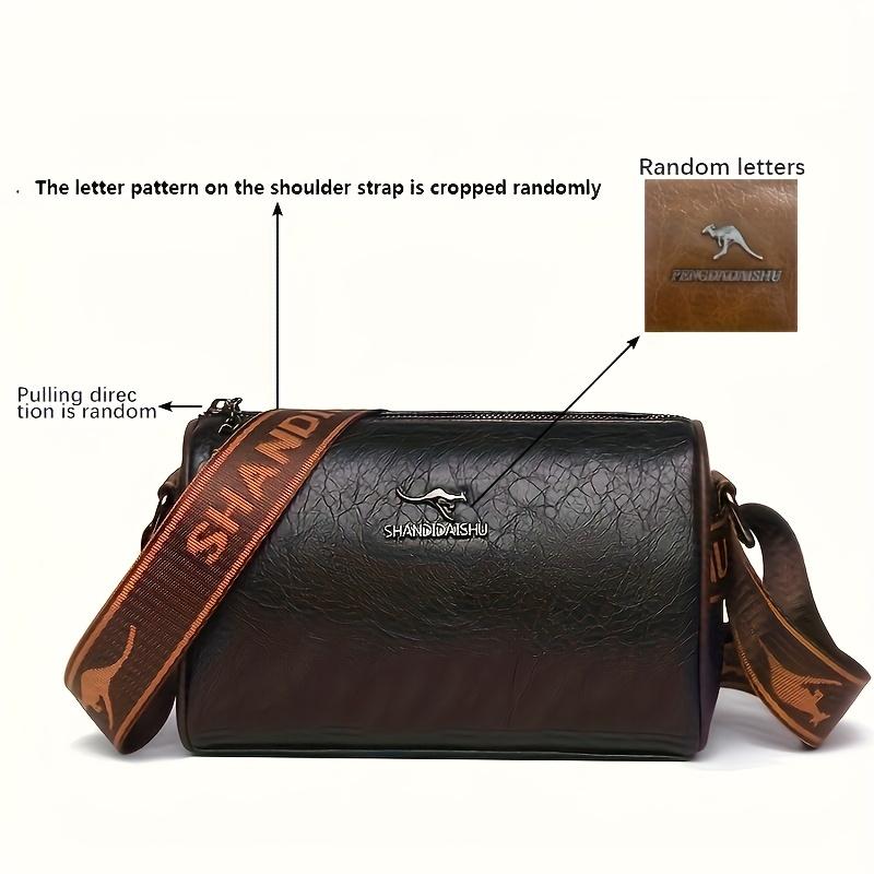 

Solid Color Pu Leather Shoulder Messenger Bag, Fashi Versatile Large Capacity Pillow Tote CrossBody Bags for Woman Daily Use чёрный