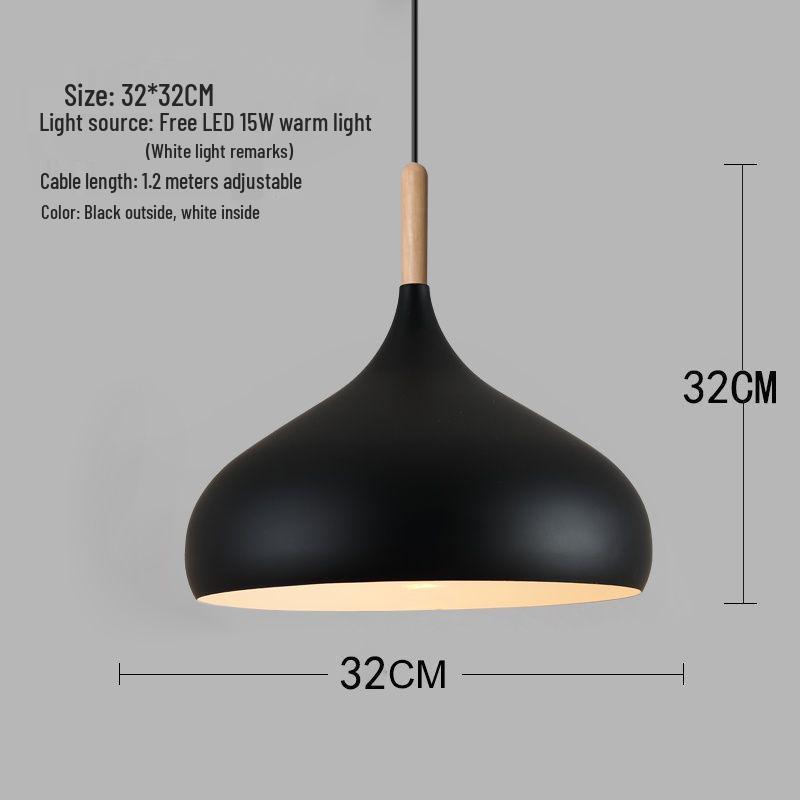 Nordic Industrial Pendant Light - Creative Single Head Lamp for Offices, Restaurants, Bars, and Counters
